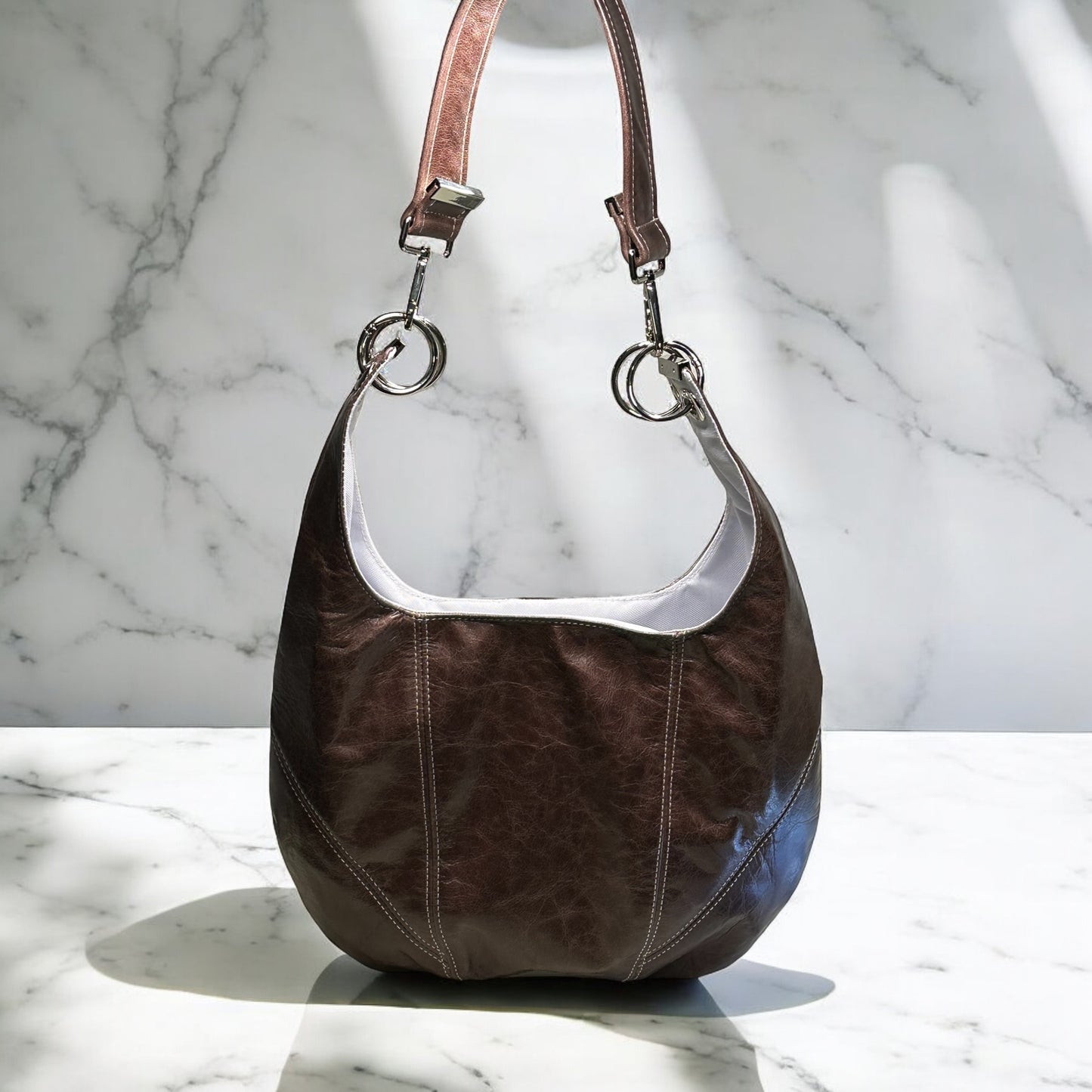 Italian Leather Boho Handbag
