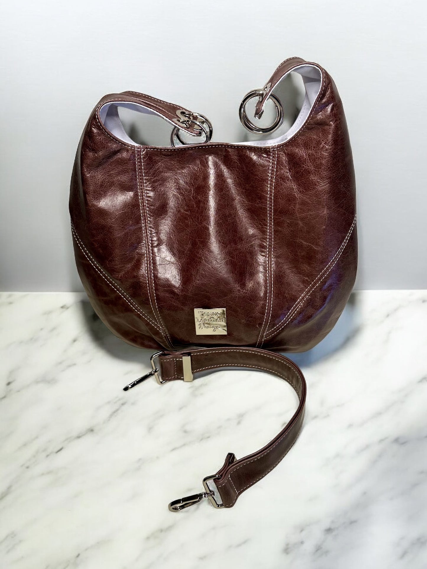 Italian Leather Boho Handbag