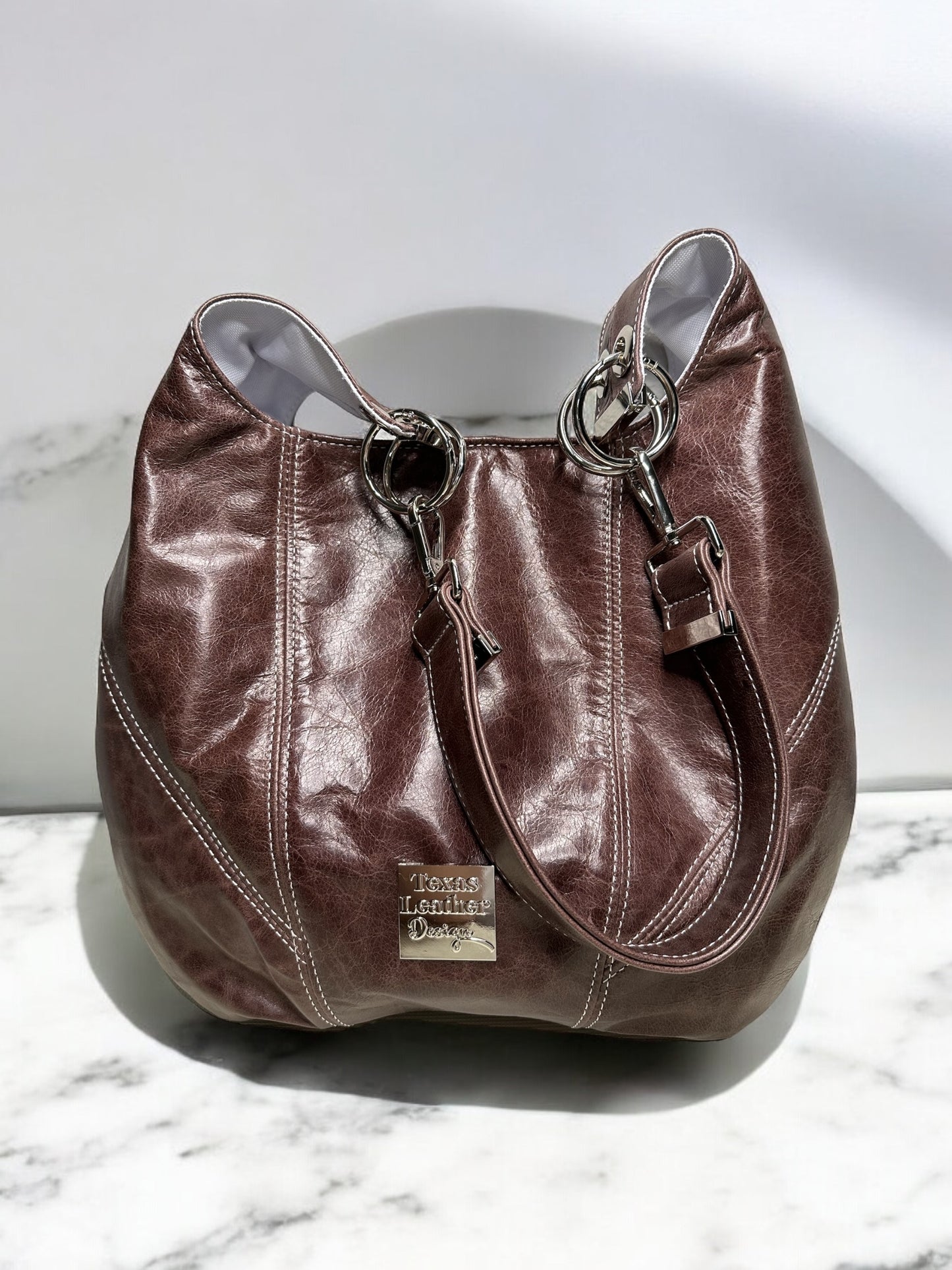 Italian Leather Boho Handbag