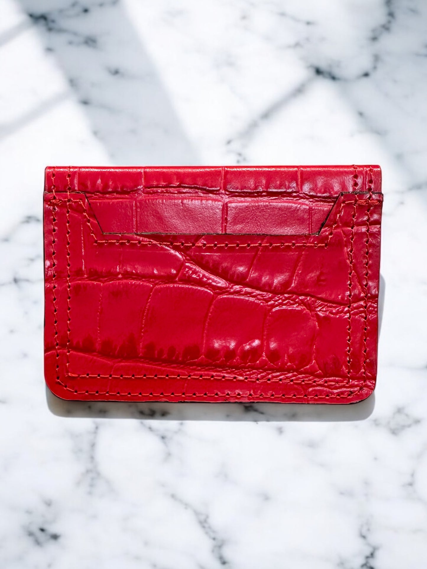 Italian Leather Minimalist Bifold Wallet
