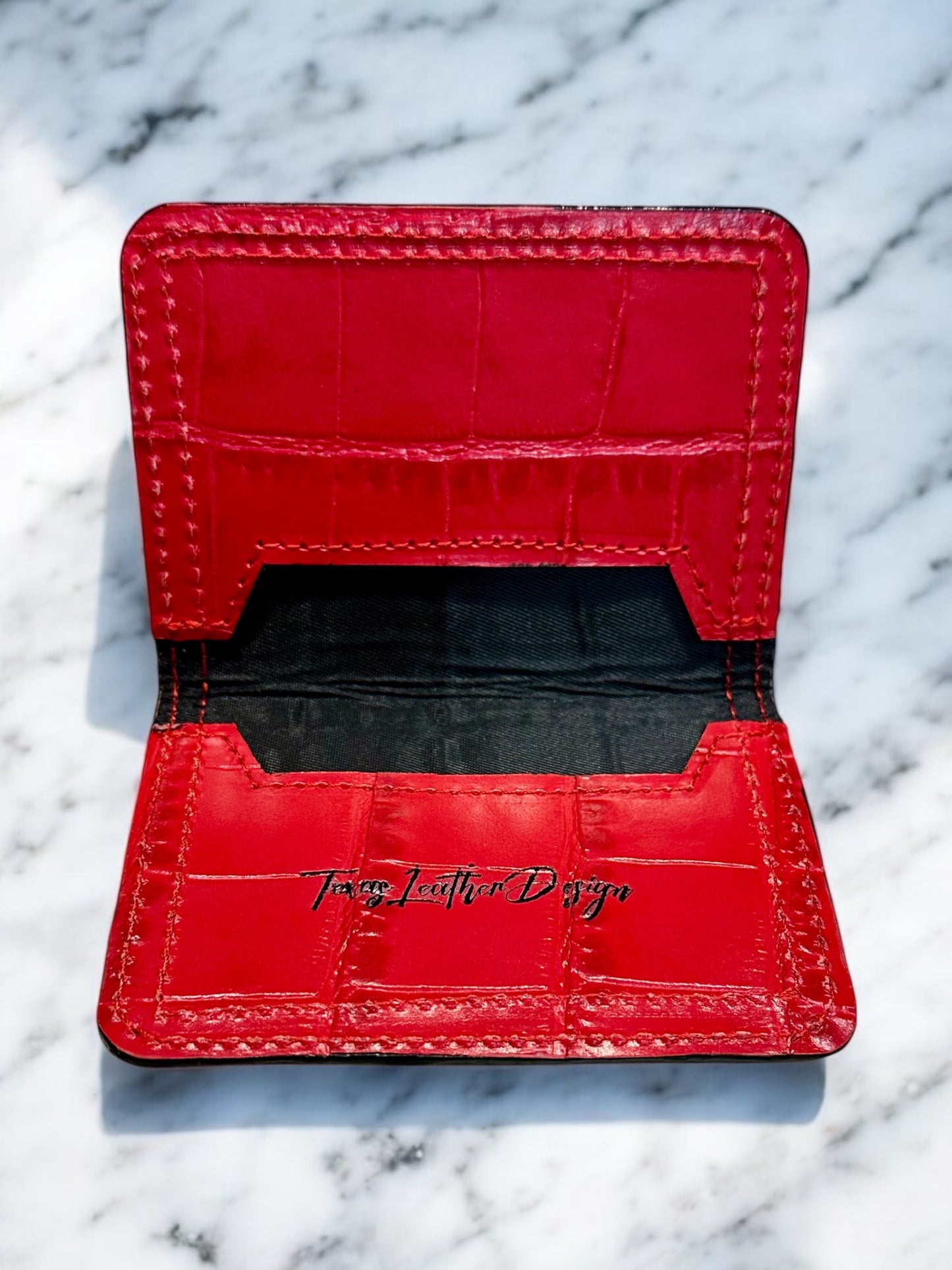 Italian Leather Minimalist Bifold Wallet