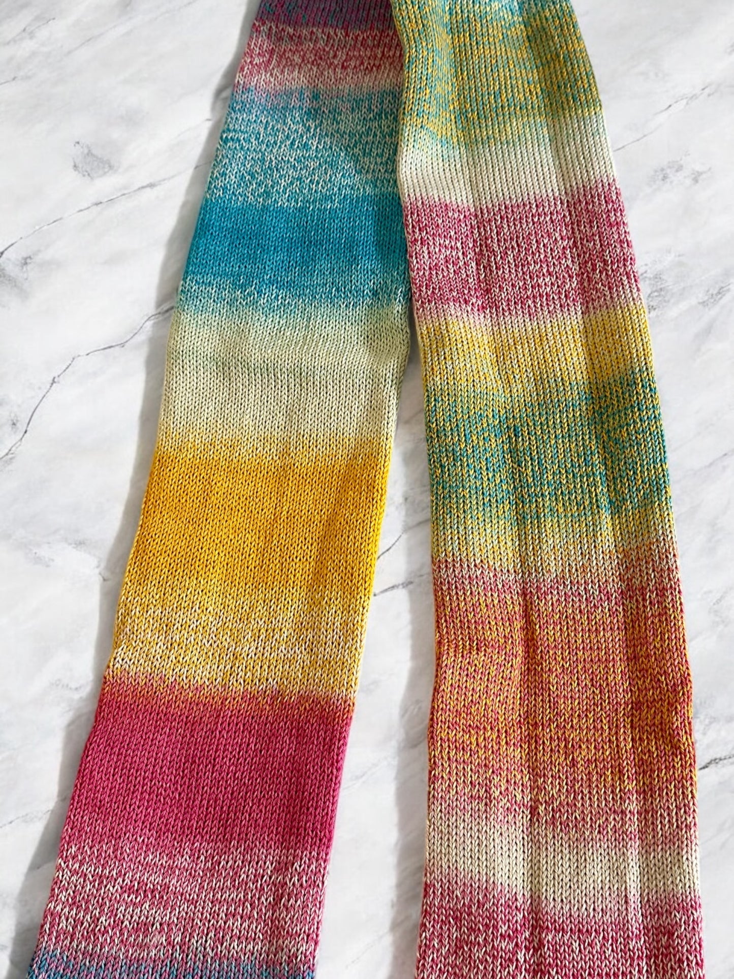 72 Stitch Vanilla Scarf Kit Schoppel Zauberball Crazy Cotton Starke 4- Color 2367
