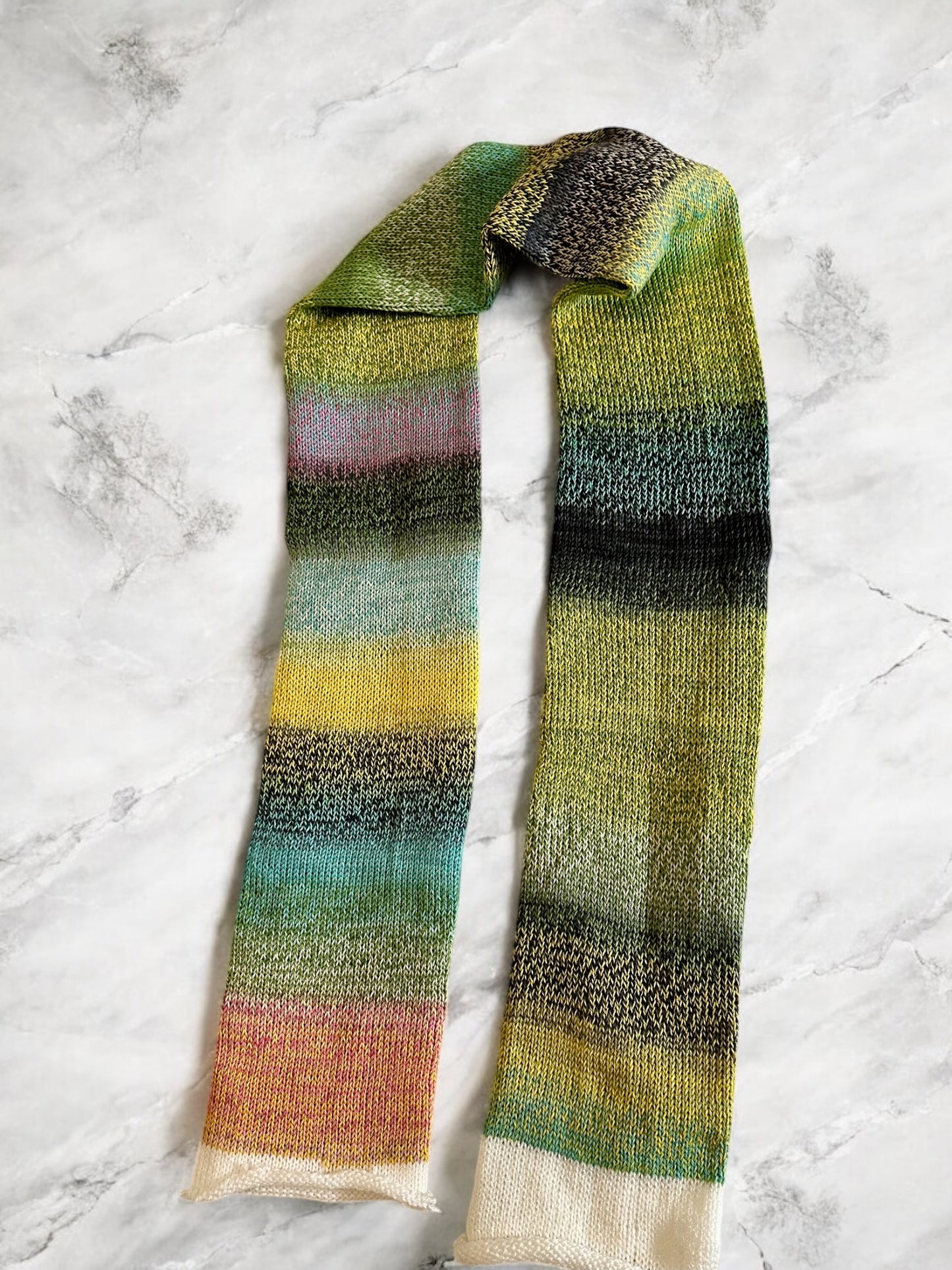 72 Stitch Vanilla Scarf Kit Schoppel Zauberball Crazy Cotton Starke 4- Color 2391