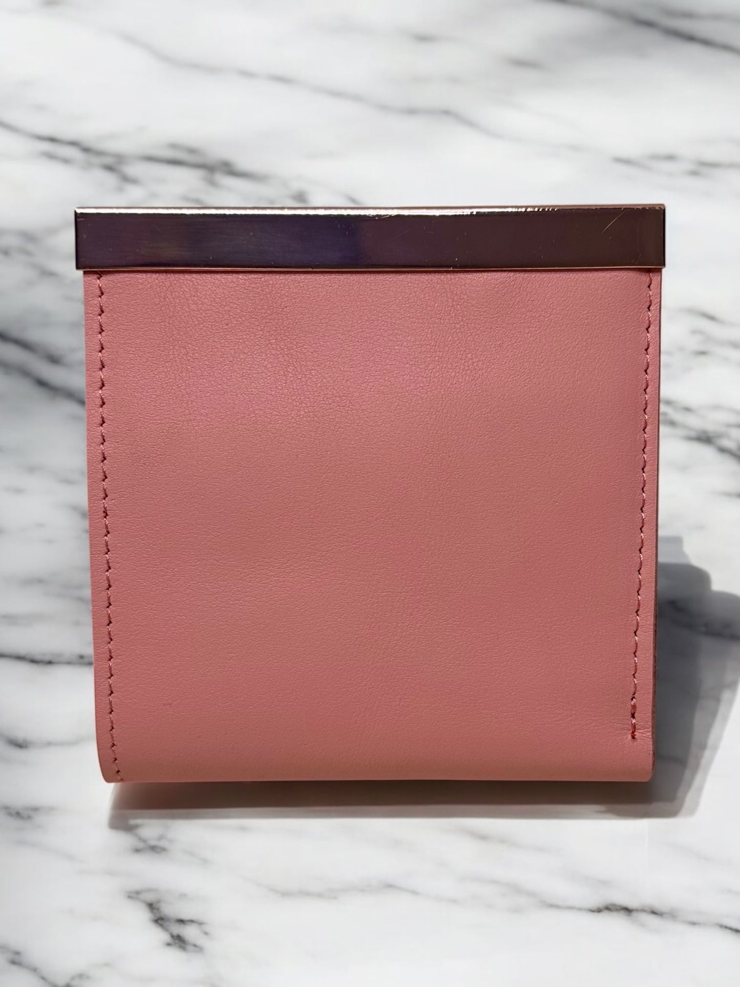 Bar Clasp Leather Wallet