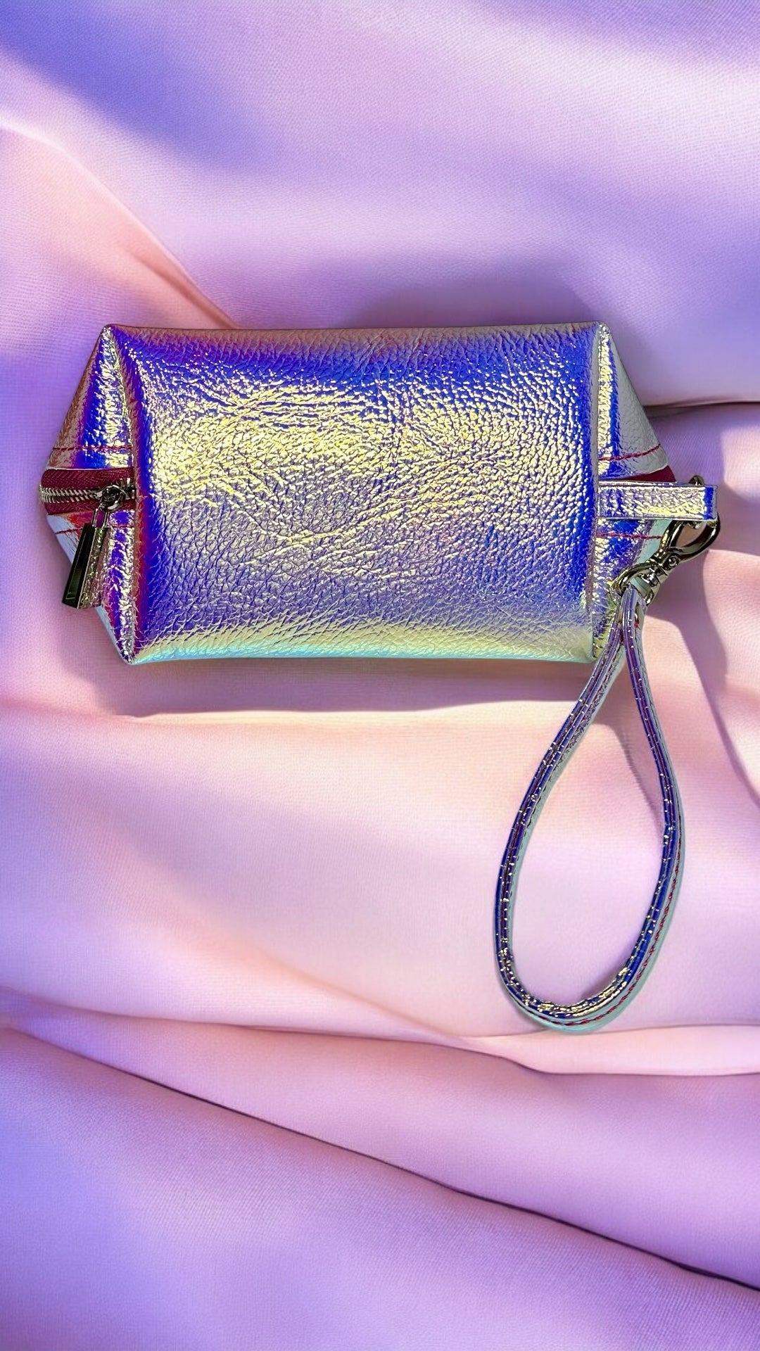 Italian Leather Pouch-Iridescent