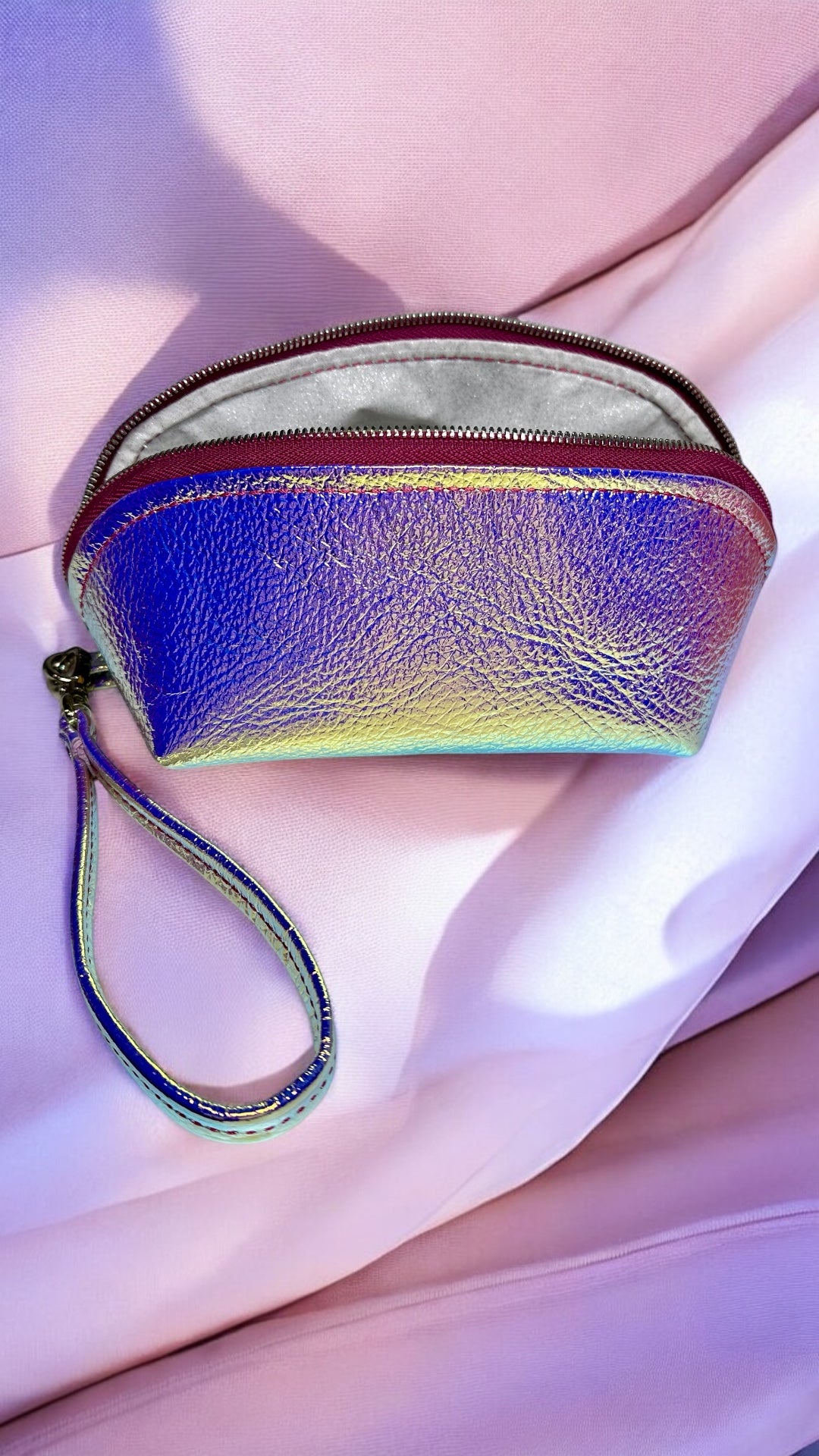 Italian Leather Pouch-Iridescent