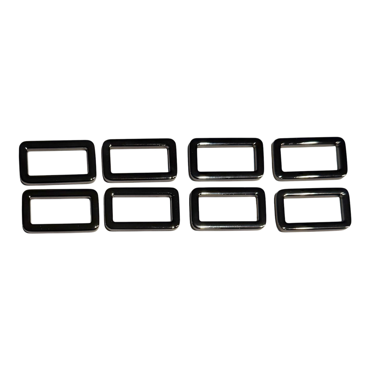 Flat Rectangular Rings, 1 Inch- Set of 8