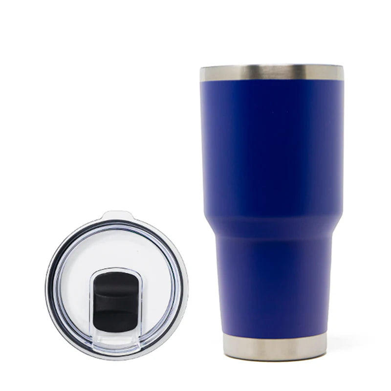 CUSTOM ENGRAVED 30 OZ TUMBLER WITH MAGNETIC SLIDING LID