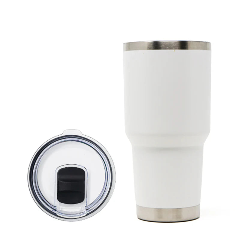 CUSTOM ENGRAVED 30 OZ TUMBLER WITH MAGNETIC SLIDING LID