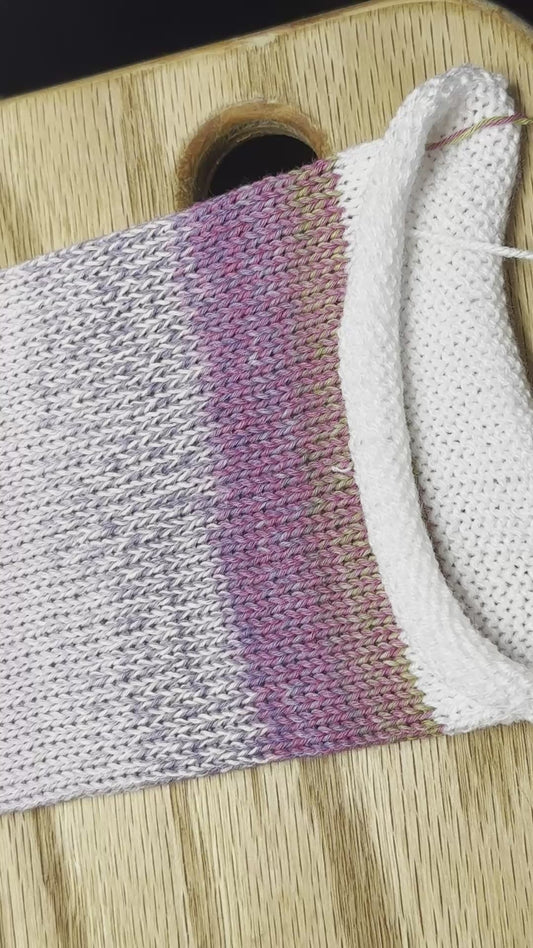 72 Stitch Vanilla Scarf Kit Schoppel Zauberball Crazy Cotton Starke 4- Color 2503