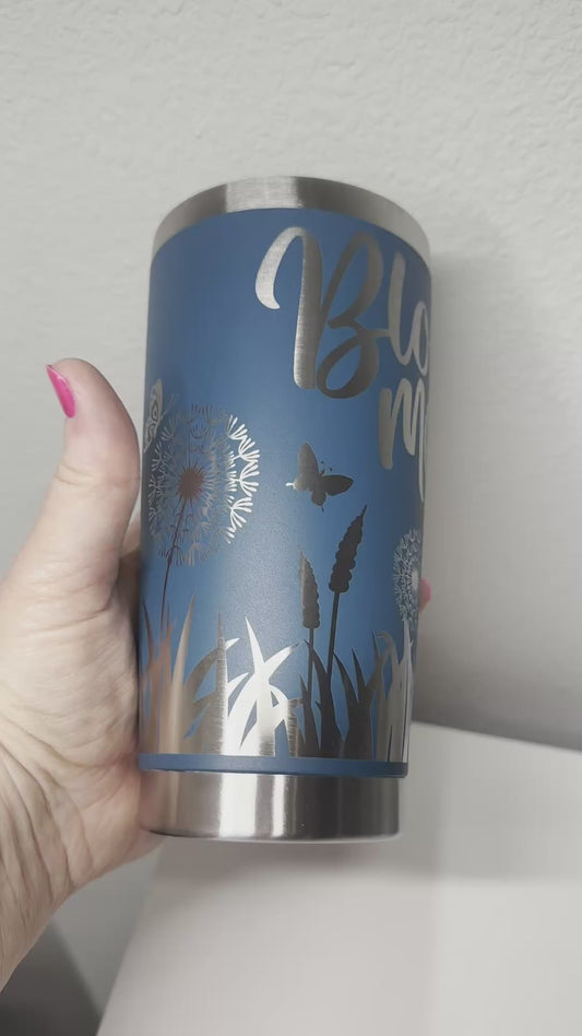 20oz Laser Engraved Powder Coated Tumbler