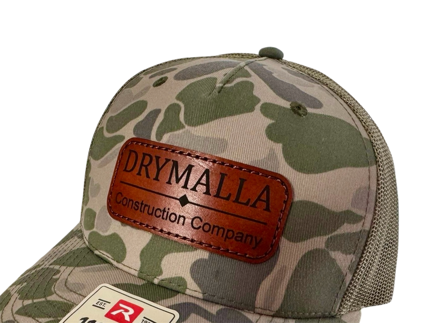 Machine Stitched Custom Leather Patched Hats