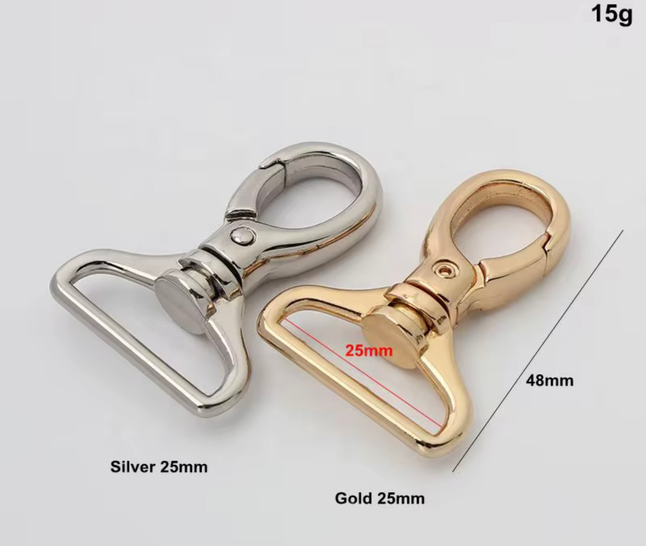 1 INCH SWIVEL CLASP- SET OF TWO